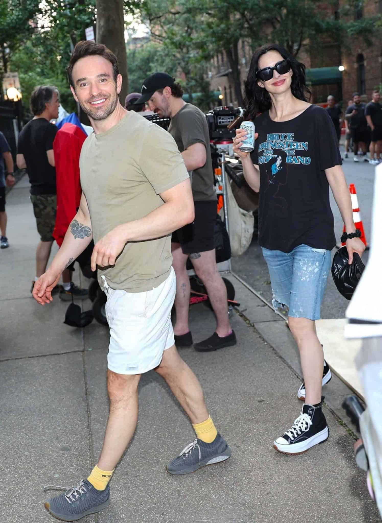 Charlie Ritter Charlie Cox and Krysten Ritter Behind the Scenes on Daredevil: Born ...