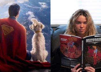 David Corenswet's Superman makes a cameo in Supergirl: Woman of Tomorrow, appearing in a touching flashback where Supergirl arrives on Earth with her puppy, Krypto.