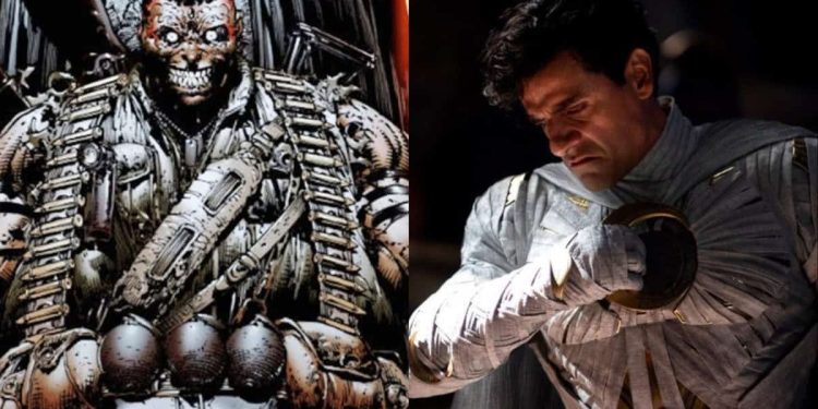 Moon Knight creator Jeremy Slater reveals that early drafts of the Marvel series originally featured Bushman as the main villain, but the idea was later changed due to creative challenges.