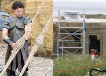 New behind-the-scenes images from Christopher Nolan's The Odyssey set in Scotland have leaked online. Filming is set to begin soon near Buckie, Cullen, and Findlater Castle.