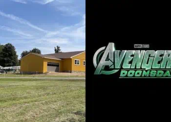 A new look at the 1960s-style Luke Cage house on the Avengers: Doomsday set at Windsor Great Park has surfaced. Captain Marvel’s ship is also set to be built and added to the set soon.