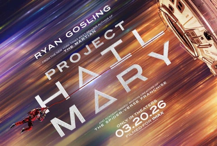 Amazon MGM Studios revealed the first look poster and trailer release date for Project Hail Mary, starring Ryan Gosling and Sandra Hüller.