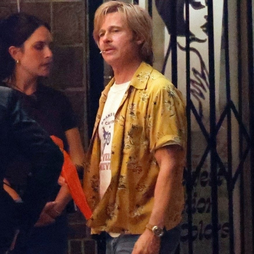 Filming has begun on The Continuing Adventures of Cliff Booth, the sequel to Once Upon a Time in Hollywood. Brad Pitt reprises his role as Cliff Booth, spotted on set at the Beverly Cinema in Los Angeles.