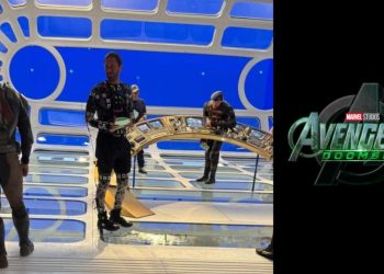 The first behind-the-scenes image of Ebon Moss-Bachrach, Danny Ramirez, and Wyatt Russell on the set of Avengers: Doomsday has been revealed.