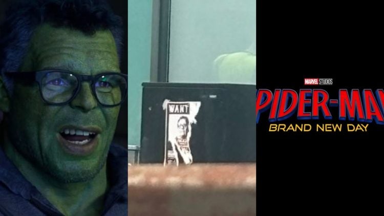 Marvel's Spider-Man: Brand New Day begins filming on August 1, 2025, in Glasgow. A leaked set photo reveals a torn wanted poster of Bruce Banner/Smart Hulk, hinting at his role in the upcoming film.