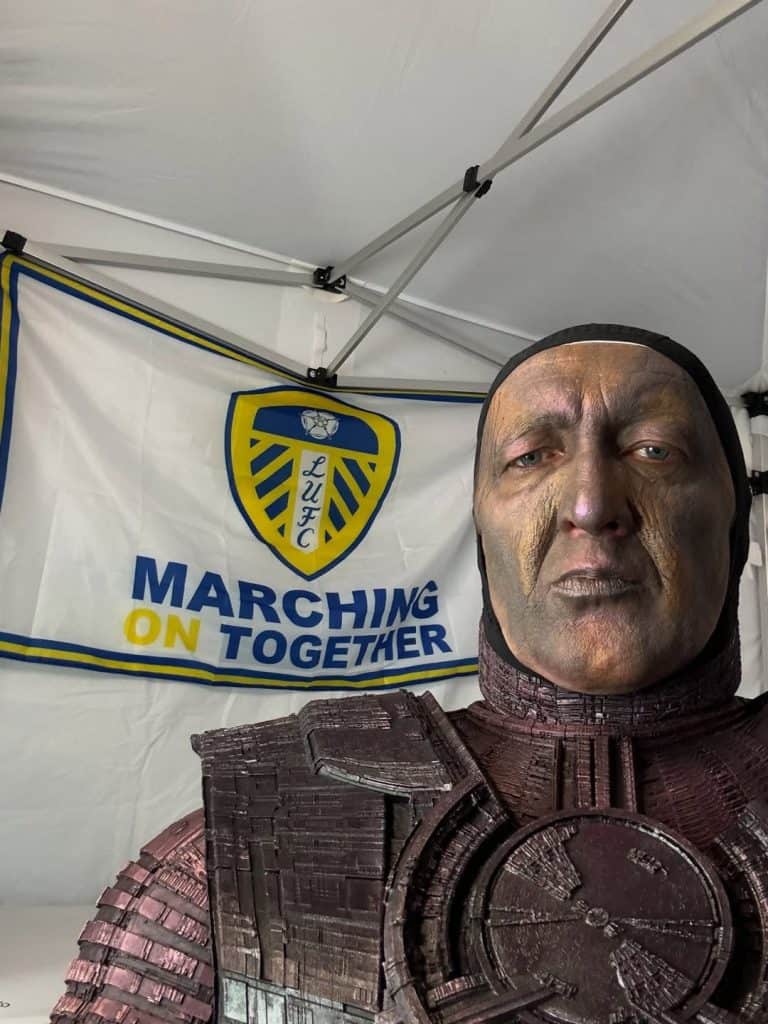 Ralph Ineson shares a behind‑the‑scenes look at his practical Galactus costume from Marvel’s The Fantastic Four: First Steps, now in theaters.