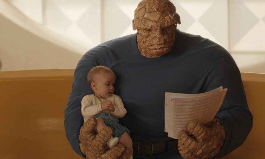 The new behind-the-scenes images reveal Ada Scott as Franklin Richards in Marvel's The Fantastic Four: First Steps, with VFX by Digital Domain bringing key characters and sequences to life.