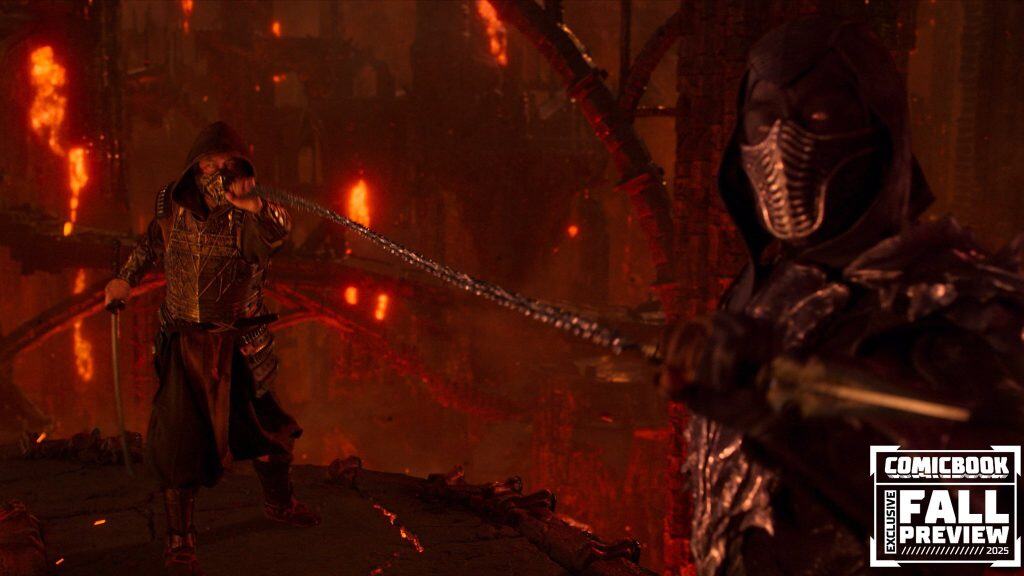 Mortal Kombat II brings back the Scorpion vs. Sub-Zero rivalry as Bi-Han transforms into Noob Saibot, adding deeper lore for longtime fans.