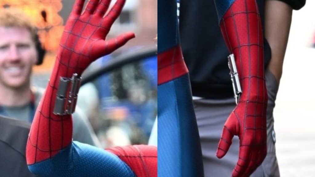 Tom Holland has been spotted on the set of Spider-Man: Brand New Day in Glasgow, Scotland. A leaked photo reveals him in a new Spider-Man suit, waving to fans.
