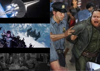 New concept art from The Fantastic Four: First Steps reveals the team in their original suits, Galactus approaching Earth, Johnny Storm testing his limits, and Mole Man being arrested.