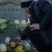 New set images from Marvel's Spider-Man: Brand New Day show Tom Holland's Peter Parker delivering flowers to Aunt May’s grave, filmed at Brookwood Cemetery in Surrey, London.