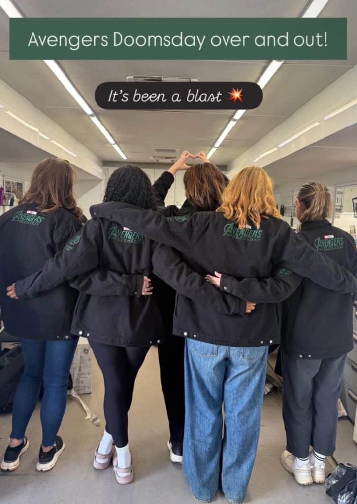 Filming for Marvel’s Avengers: Doomsday has officially wrapped, confirmed by crew members. The team celebrated wrap day with jackets featuring the Avengers: Doomsday logo.