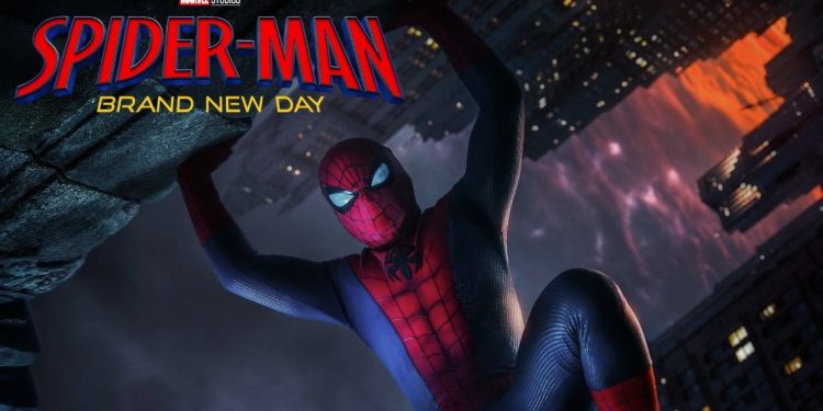 New set images from Spider-Man: Brand New Day reveal a dramatic tank explosion filmed in Basingstoke, London, as production continues featuring Spider-Man.