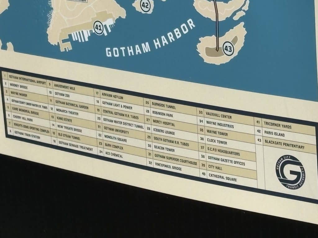 A new map of DCU Gotham City has been spotted on the set of Clayface in Liverpool, revealing iconic Batman locations like Wayne Manor, Arkham Asylum, ACE Chemical, and more.