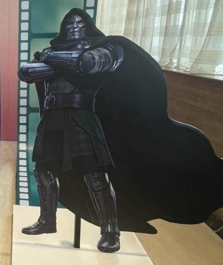 The full look at Doctor Doom’s body armor in Avengers: Doomsday promotional art revealed at Disney’s 2026 Merchandise Expo in China.