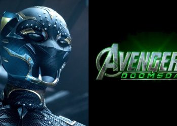 Letitia Wright wraps filming for Marvel’s Avengers: Doomsday, revealing her updated Black Panther suit featuring a silver claw necklace and new purple details.