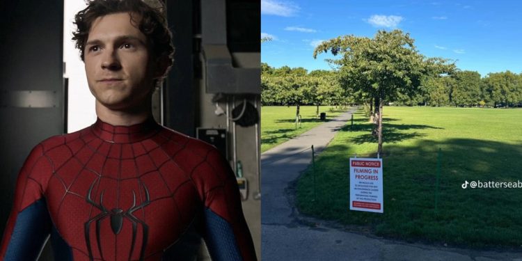 Marvel's Spider-Man: Brand New Day is currently filming at Battersea Park in London. New set images reveal a major scene in progress.