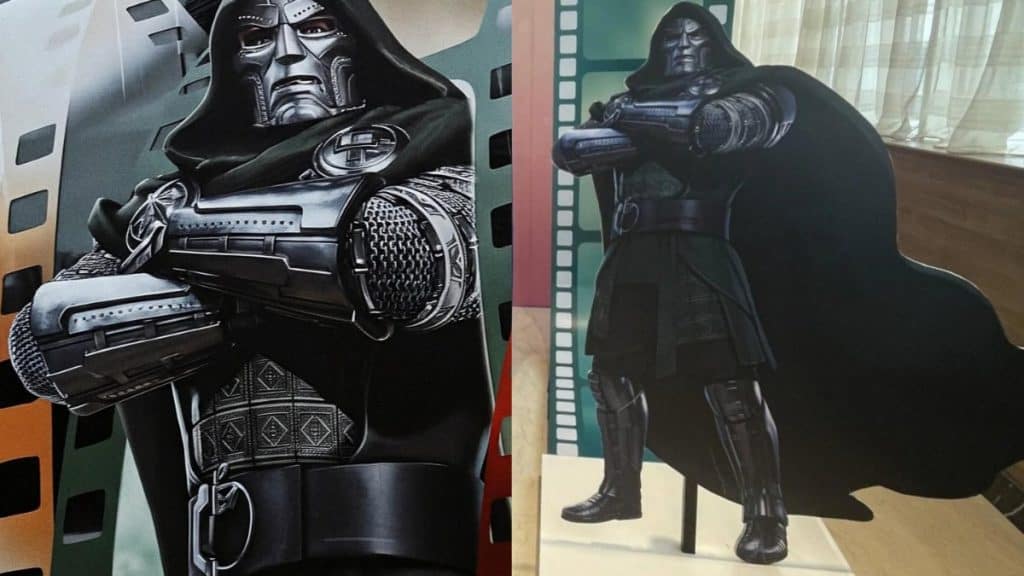 The full look at Doctor Doom’s body armor in Avengers: Doomsday promotional art revealed at Disney’s 2026 Merchandise Expo in China.