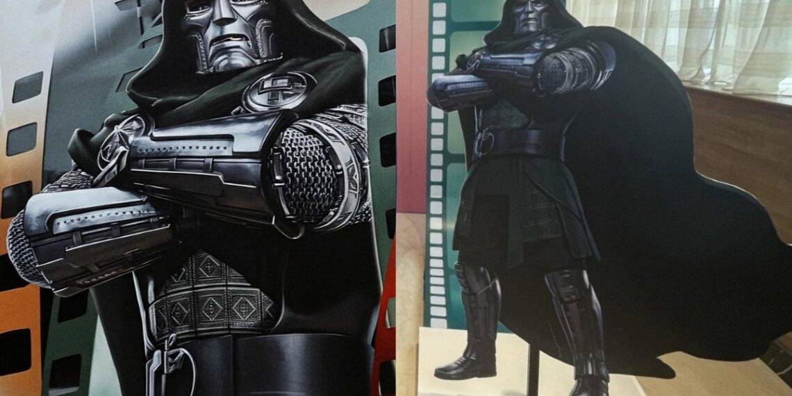 The full look at Doctor Doom’s body armor in Avengers: Doomsday promotional art revealed at Disney’s 2026 Merchandise Expo in China.