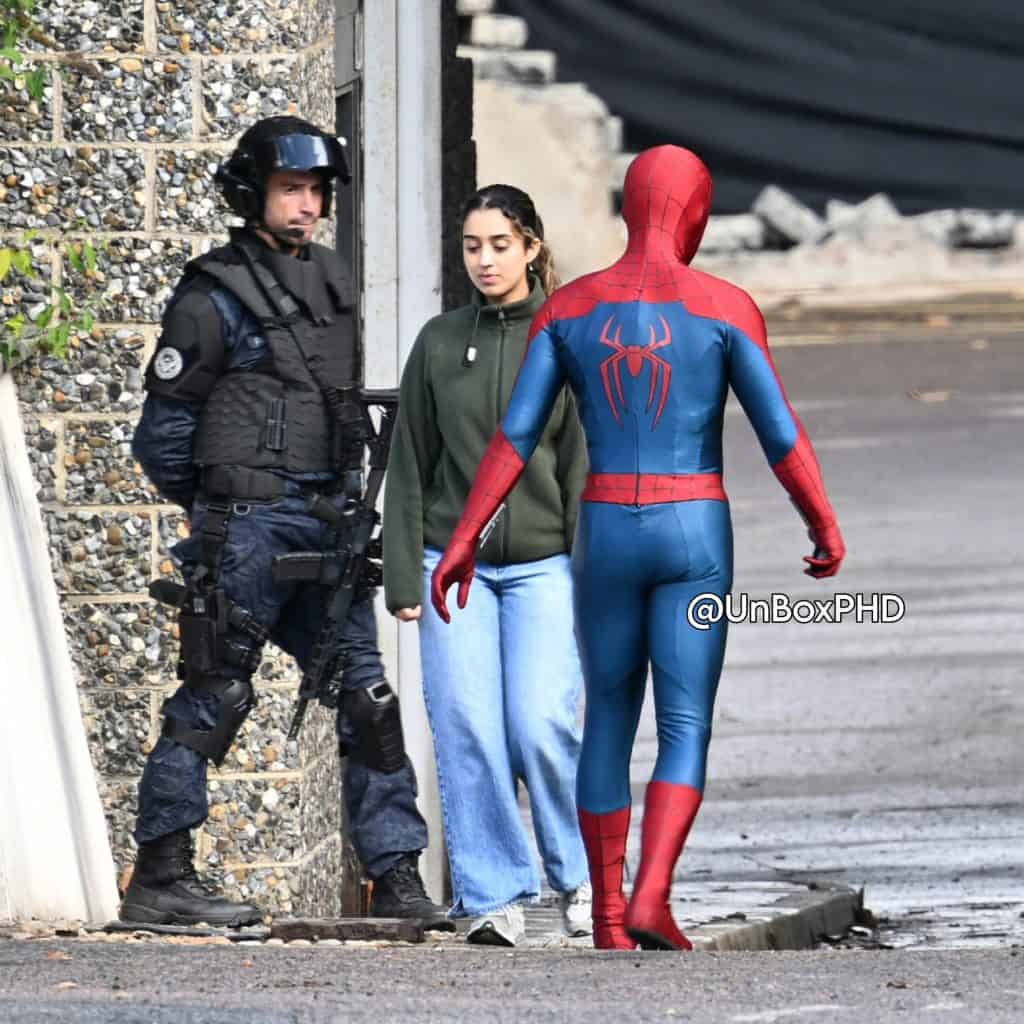 Marvel’s Spider-Man: Brand New Day has resumed filming in Hampshire after Tom Holland’s injury, with leaked set images showing Spider-Man stopping a tank in Basingstoke.