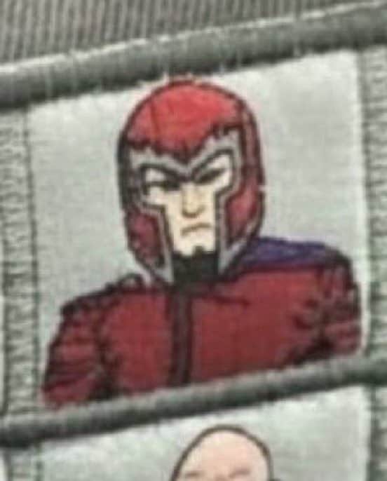 The first look at Ian McKellen’s Magneto in his new suit from Marvel’s Avengers: Doomsday has been revealed, featuring red armor and a purple cape, with classic comic book style X-Men characters in Earth-10005.