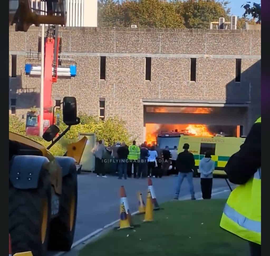 New set images from Spider-Man: Brand New Day reveal a dramatic tank explosion filmed in Basingstoke, London, as production continues featuring Spider-Man.