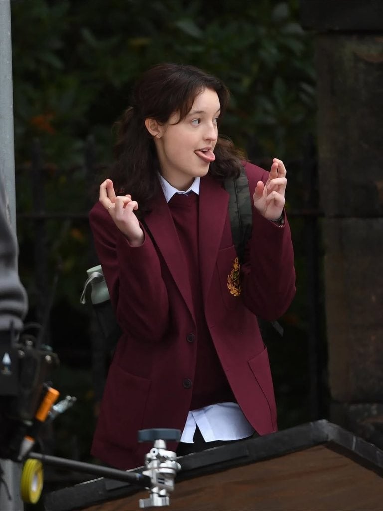 Bella Ramsey has been spotted filming Daisy Haggard’s new Channel 4 thriller Maya in Glasgow, with the streets transformed to look like London.