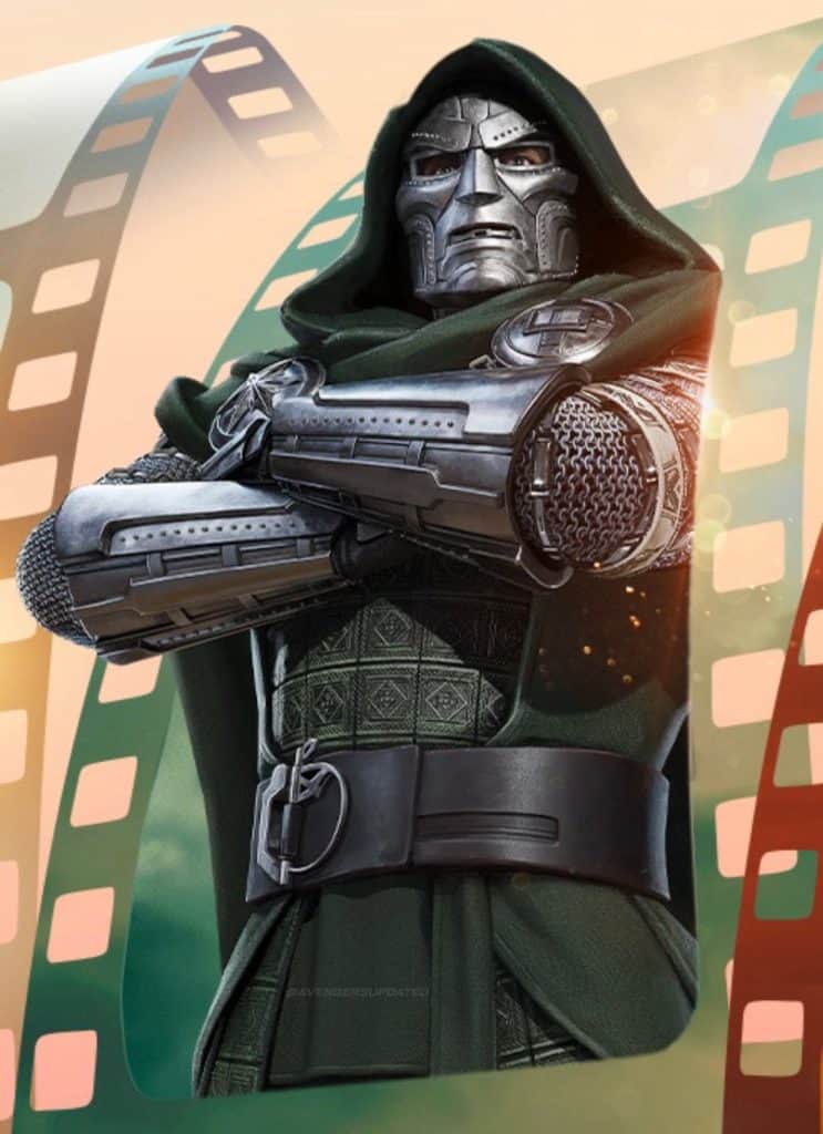 A new HD look at Robert Downey Jr.’s Doctor Doom armor in Avengers: Doomsday reveals hidden MCU connections, including Thor’s Mjölnir, Captain Marvel’s Hala star, Shang-Chi’s Ten Rings, and Kamala Khan’s bangle.