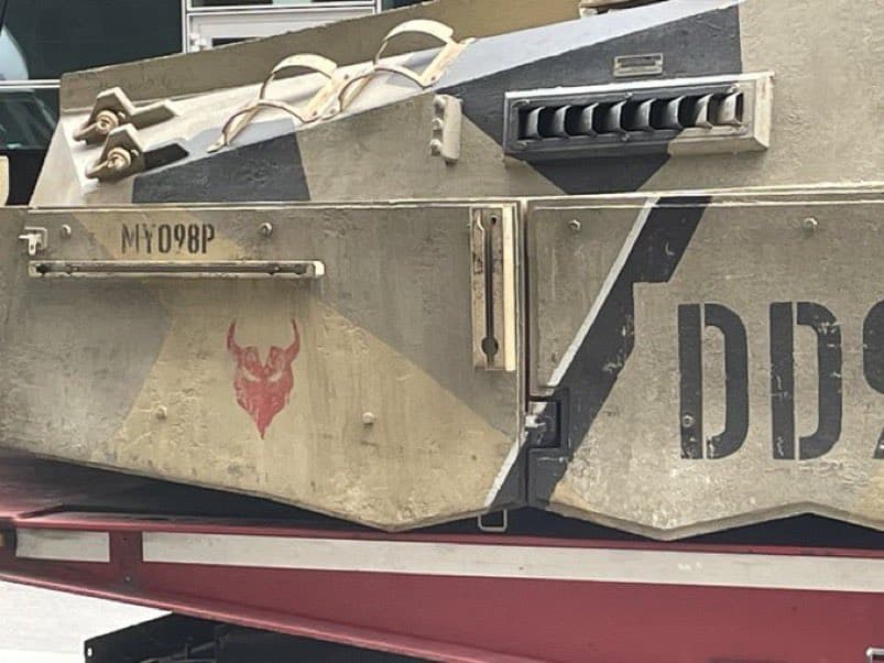 A mysterious tank logo from Spider-Man: Brand New Day has been spotted at Marvel’s display during New York Comic Con 2025.