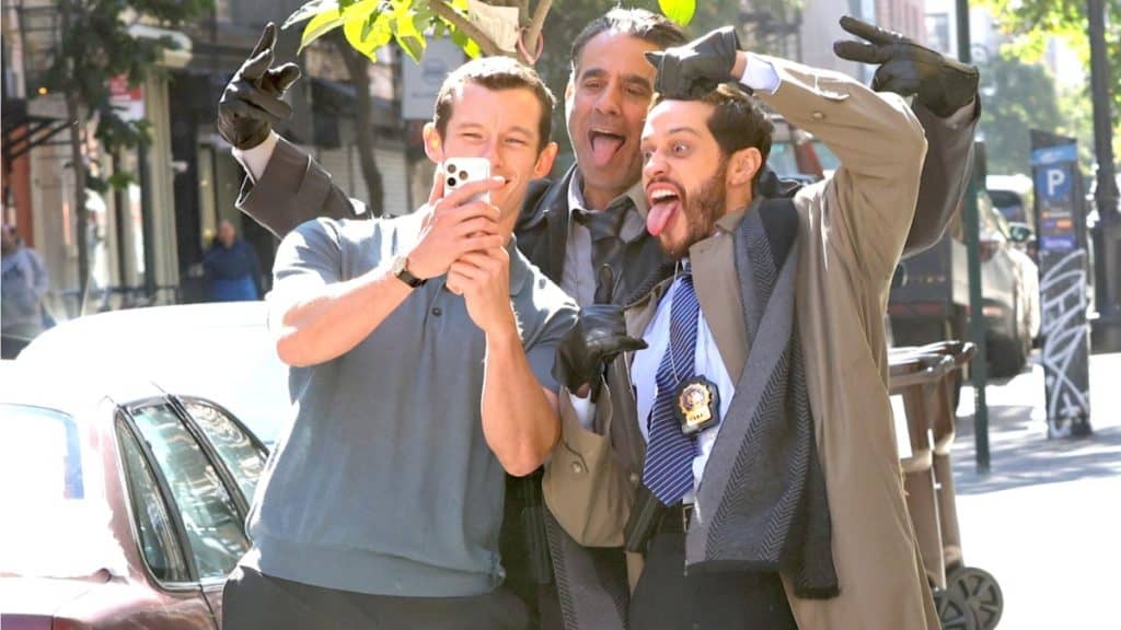 Filming for Will Gluck's rom-com One Night Only has started in New York City. Stars Callum Turner, Monica Barbaro, and Pete Davidson were spotted on set as the film follows two strangers racing for romance on the one night premarital sex is allowed.