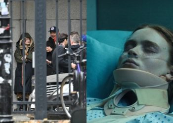 Leaked set footage from Marvel’s Spider-Man: Brand New Day shows Sadie Sink’s character taken away by the Department of Damage Control, loaded into a black van on a stretcher.