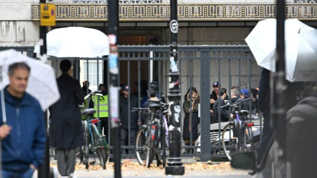 Leaked set footage from Marvel’s Spider-Man: Brand New Day shows Sadie Sink’s character taken away by the Department of Damage Control, loaded into a black van on a stretcher.