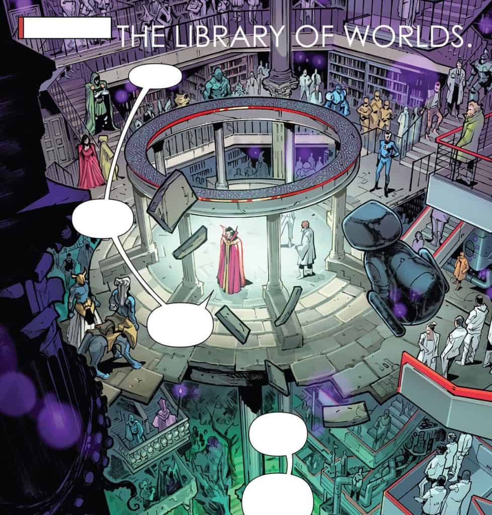 A leaked Avengers: Doomsday report reveals Doctor Doom may access the “Library of the Worlds,” a hidden multiversal archive linked to the Beyonder or He Who Remains.
