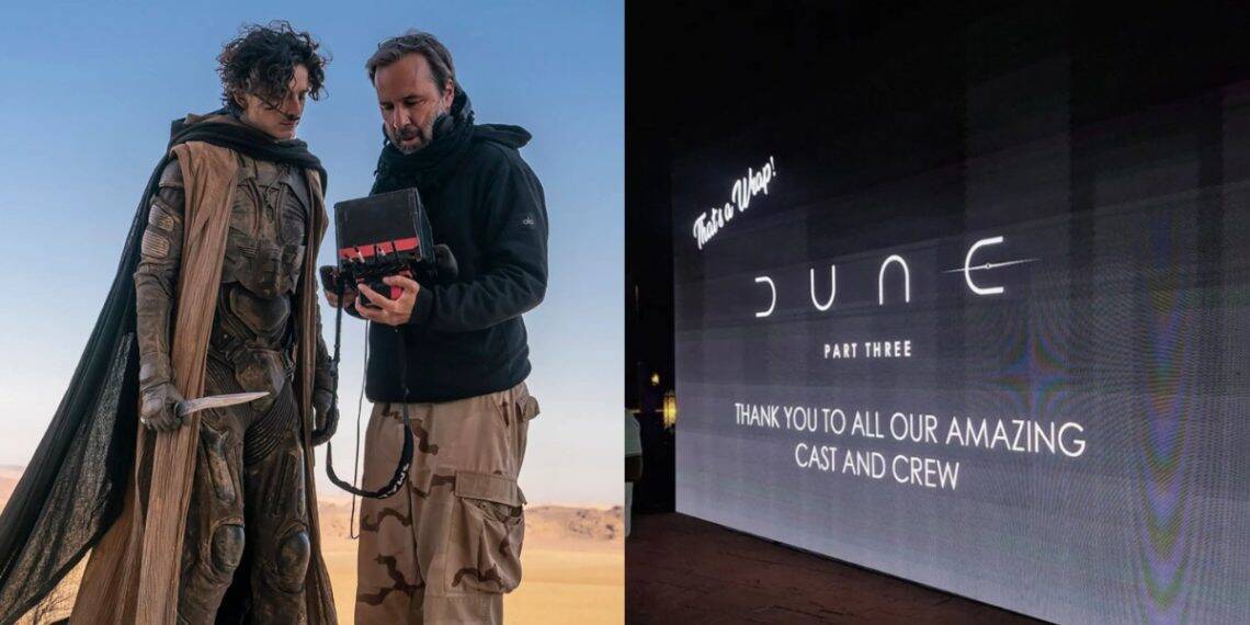 Filming for Denis Villeneuve's Dune: Part Three, starring Timothée Chalamet and Zendaya, has wrapped in Budapest and entered post-production.