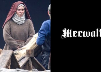 The first look at Lily-Rose Depp on the set of Robert Eggers’ Werwulf in Bourne Wood, England. Depp appears nearly unrecognizable in a gritty, medieval-inspired costume that reflects the film’s dark historical tone.