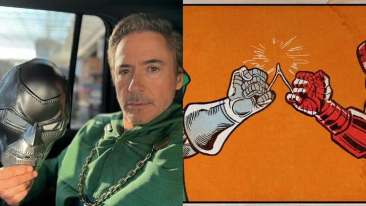 Robert Downey Jr. shared new artwork of Doctor Doom and Iron Man on Instagram, teasing a major connection between Tony Stark and his upcoming MCU role. With reports of an Avengers: Doomsday trailer arriving next month, fans are speculating about how Doctor Doom and Iron Man are linked.