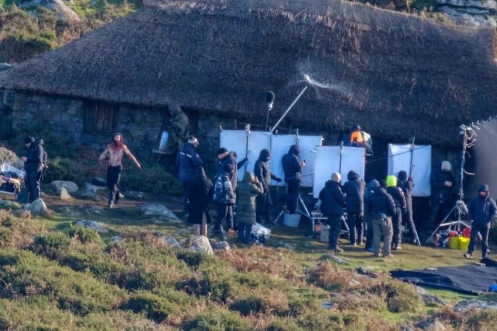 Filming for Robert Eggers’ Werwulf has begun in the UK, with the first leaked set images showing Aaron Taylor-Johnson on location at Dartmoor National Park, bloodied and in character.