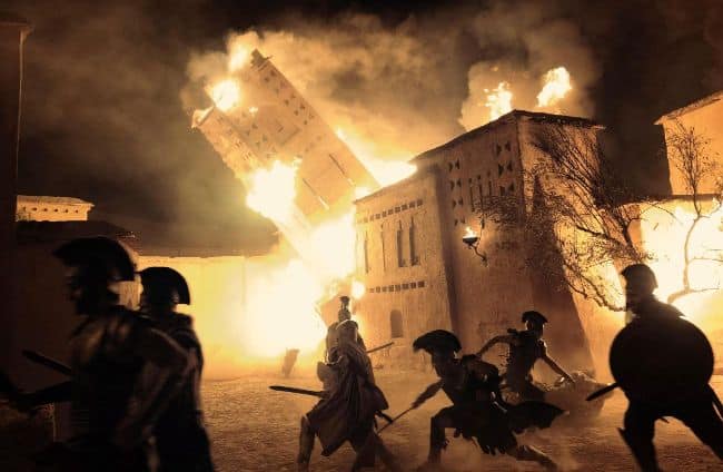 First look at Robert Pattinson as Antinous and Zendaya as Athena in Christopher Nolan’s The Odyssey, revealed exclusively by Empire Magazine.