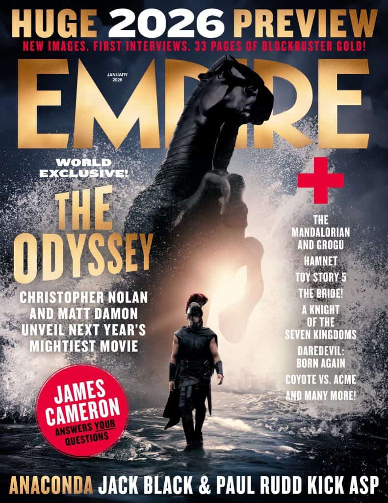 The first look at Matt Damon as Odysseus in Christopher Nolan’s The Odyssey is revealed, adapting Homer’s epic tale of adventure and survival.