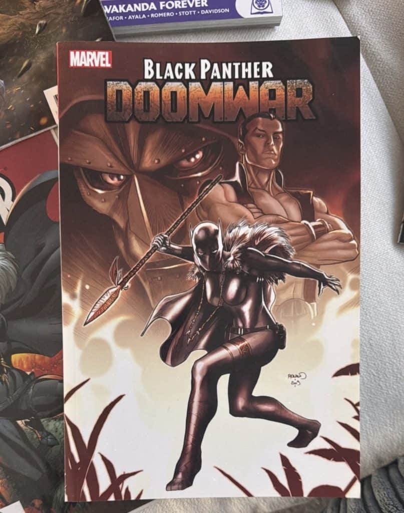 Letitia Wright shares a Black Panther: Doomwar comic image featuring Namor and Doctor Doom, teasing Shuri’s major growth in Avengers: Doomsday and Secret Wars.