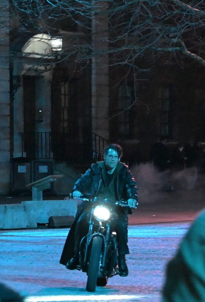 Henry Cavill was spotted filming