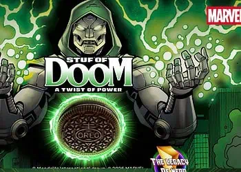 Marvel Studios and OREO unveil limited-edition Doctor Doom OREO cookies with black crème that turns tongues green. See the first-look image.