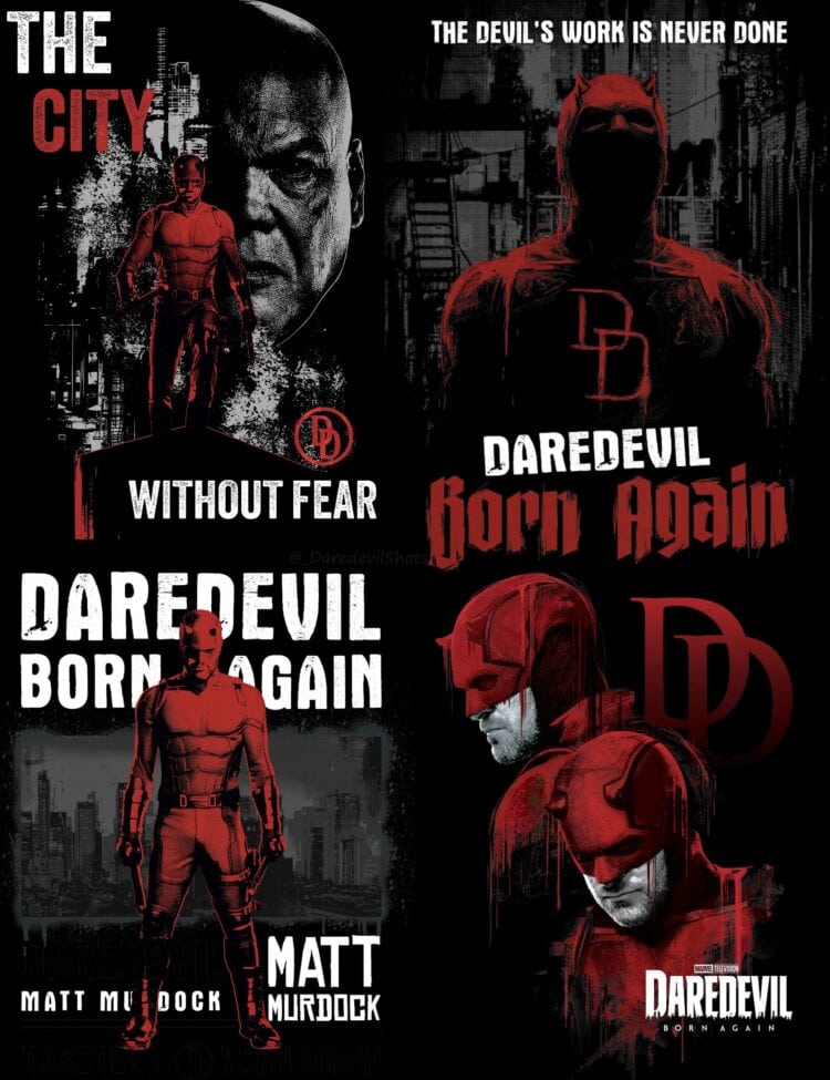New official promo art featuring Daredevil and Kingpin.