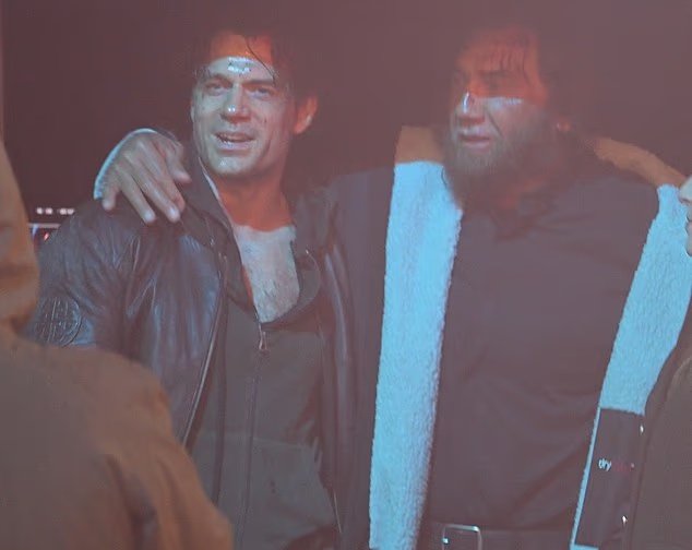 First look at Dave Bautista as The Kurgan in Chad Stahelski’s Highlander reboot leaks online, featuring an intense action scene with Henry Cavill’s Connor MacLeod filmed at Westminster Abbey.