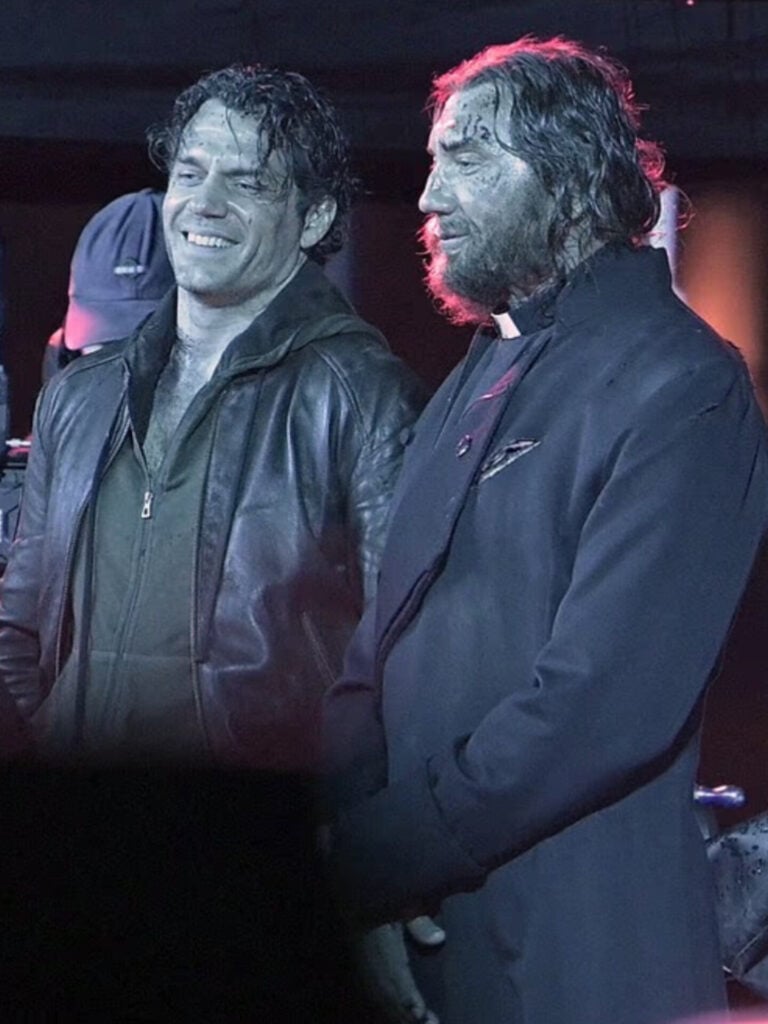 First look at Dave Bautista as The Kurgan in Chad Stahelski’s Highlander reboot leaks online, featuring an intense action scene with Henry Cavill’s Connor MacLeod filmed at Westminster Abbey.