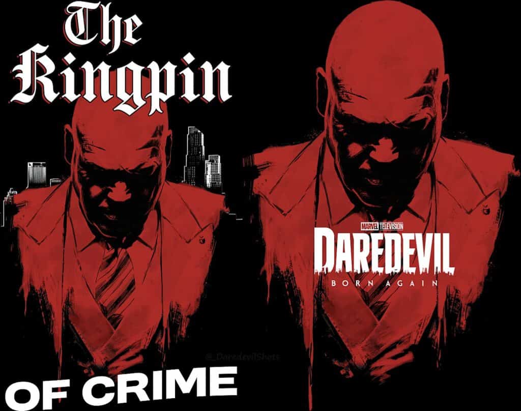 New official Kingpin/Wilson Fisk promo art for Daredevil: Born Again Season 2.