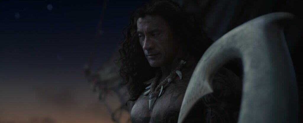 Disney revealed the first full look at Dwayne Johnson as Maui in the live-action Moana, as Moana sets sail beyond Motunui on a journey to save her people.
