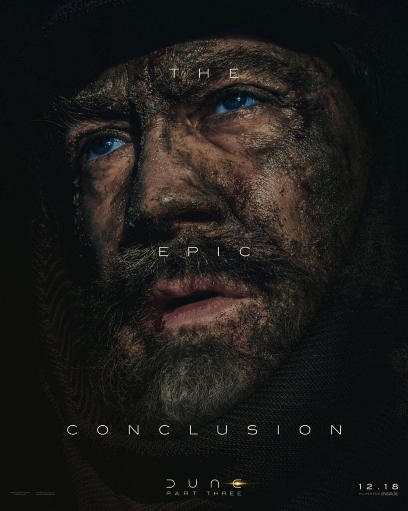 Nine character posters for Dune: Part Three have been revealed, showcasing the main cast and teasing “The Epic Conclusion” ahead of the film’s first trailer.