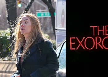 First set photos from Mike Flanagan’s The Exorcist show Scarlett Johansson, Chiwetel Ejiofor, Sasha Calle, and Rahul Kohli filming in New York.