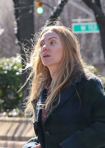 First set photos from Mike Flanagan’s The Exorcist show Scarlett Johansson, Chiwetel Ejiofor, Sasha Calle, and Rahul Kohli filming in New York.